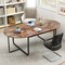 95-Inch Industrial Executive Meeting Table with Cable Management